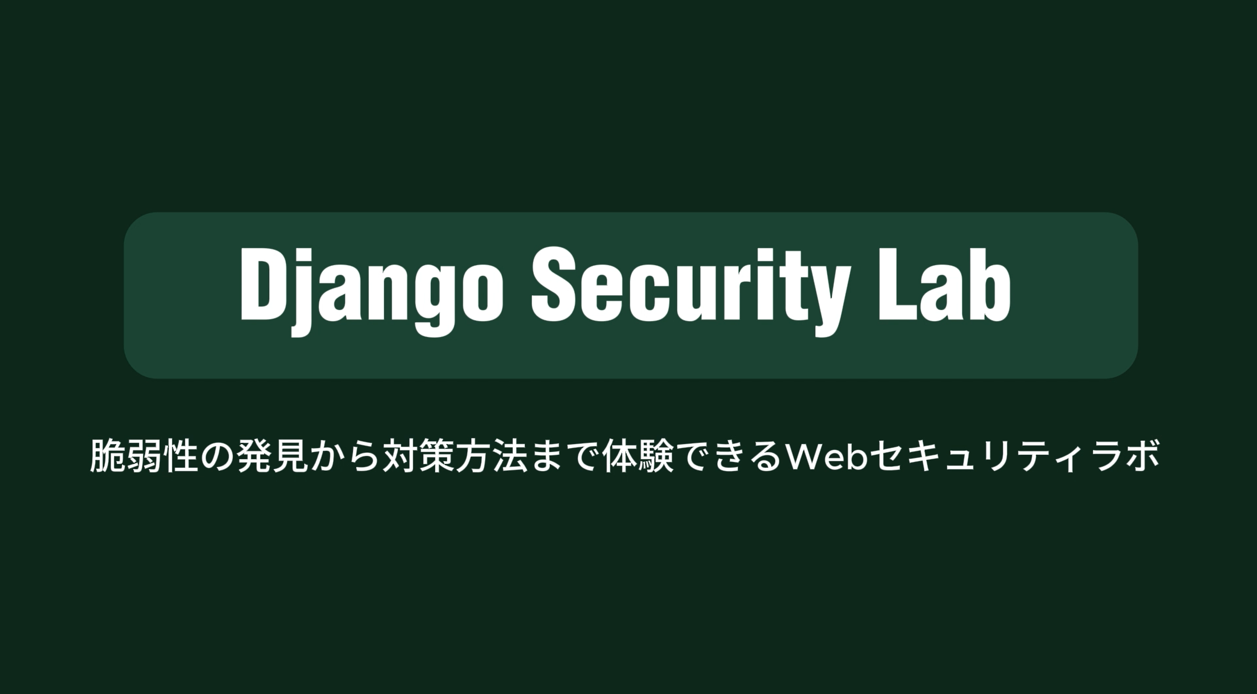 Django Security Lab