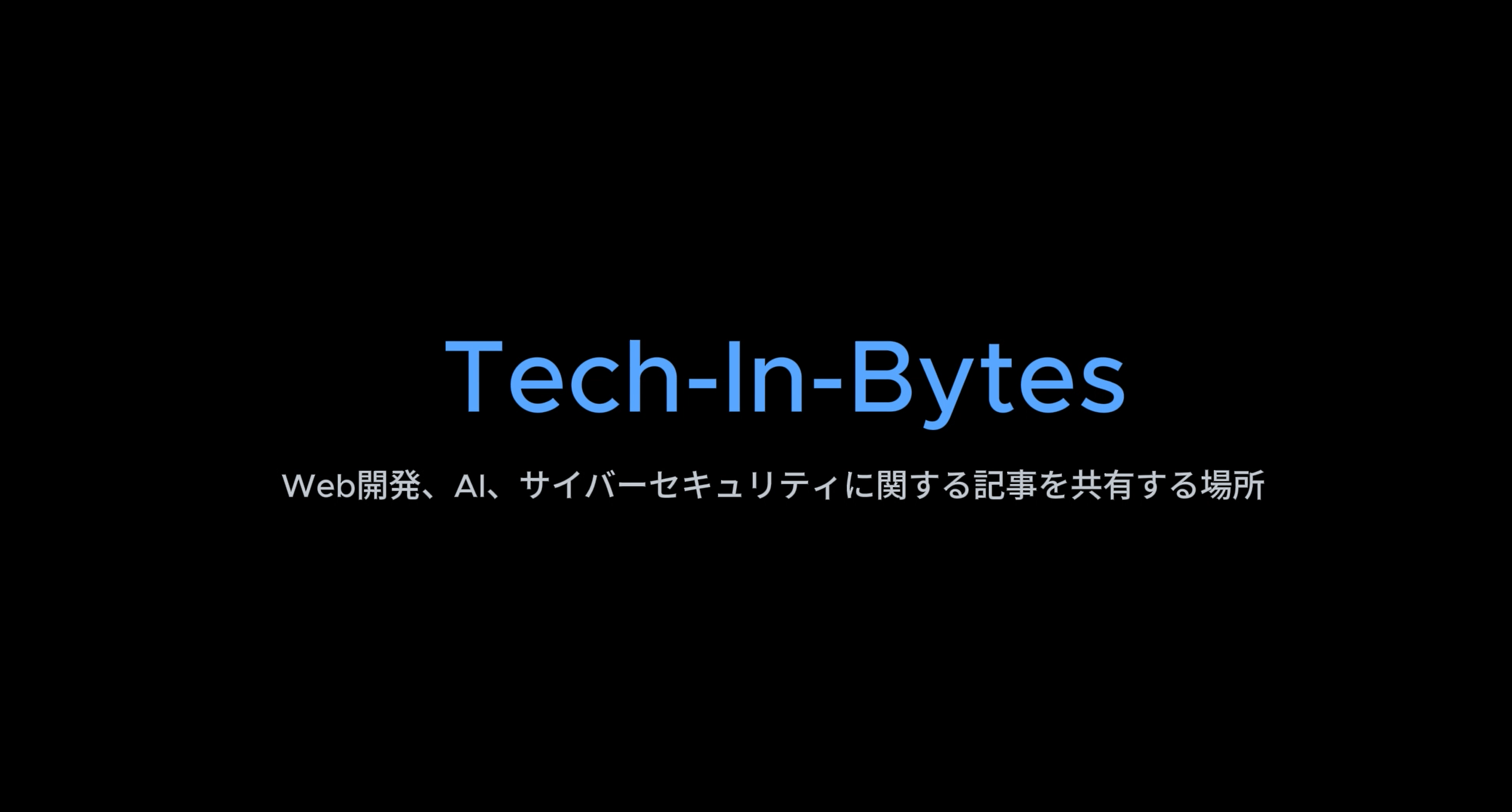 Tech-In-Bytes